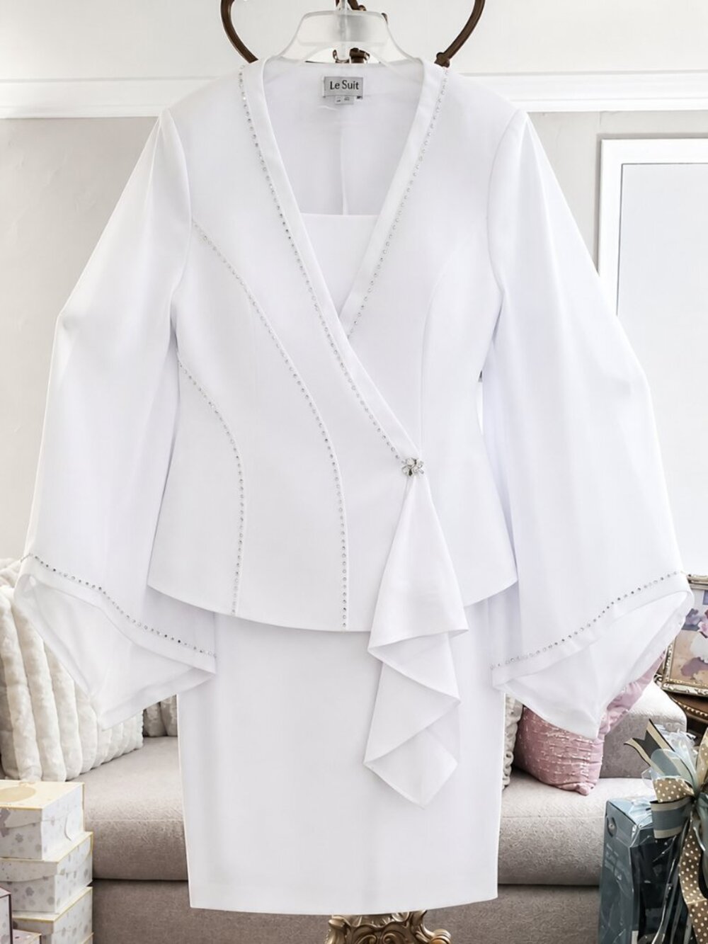 Le Suit Collection  2-piece Skirt Suit Set